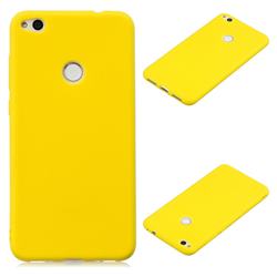 Candy Soft Silicone Protective Phone Case for Huawei P8 Lite 2017 / P9 Honor 8 Nova Lite - Yellow
