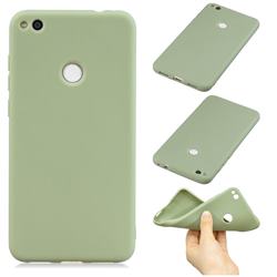 Candy Soft Silicone Phone Case for Huawei P8 Lite 2017 / P9 Honor 8 Nova Lite - Pea Green