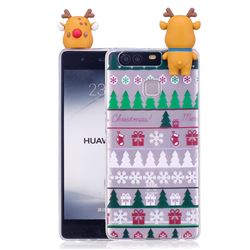 Christmas Socks Soft 3D Climbing Doll Soft Case for Huawei P9