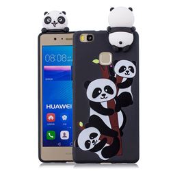 Ascended Panda Soft 3D Climbing Doll Soft Case for Huawei P9 Lite G9 Lite