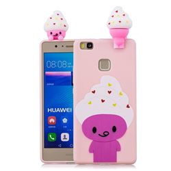 Ice Cream Man Soft 3D Climbing Doll Soft Case for Huawei P9 Lite G9 Lite