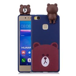 Cute Bear Soft 3D Climbing Doll Soft Case for Huawei P9 Lite G9 Lite