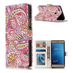 Pepper Flowers 3D Relief Oil PU Leather Wallet Case for Huawei P9 Lite G9 Lite