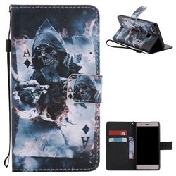 Skull Magician PU Leather Wallet Case for Huawei P9 Lite G9 Lite