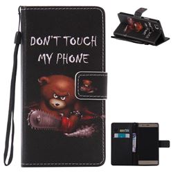 Angry Bear PU Leather Wallet Case for Huawei P9 Lite G9 Lite