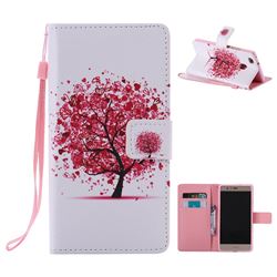 Colored Red Tree PU Leather Wallet Case for Huawei P9 Lite G9 Lite