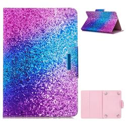 7 inch Universal Tablet Flip Cover Folio Stand Leather Wallet Tablet Case - Rainbow Sand