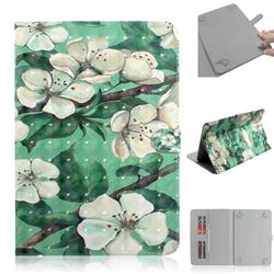 Watercolor Flower 3D Painted Universal 7 inch Tablet Flip Folio Stand Leather Wallet Tablet Case Cover