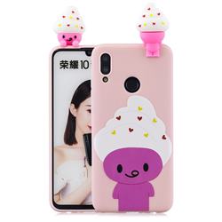 Ice Cream Man Soft 3D Climbing Doll Soft Case for Huawei P Smart (2019)