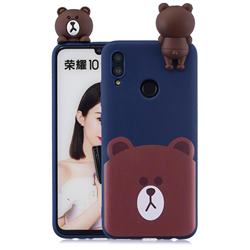 Cute Bear Soft 3D Climbing Doll Soft Case for Huawei P Smart (2019)