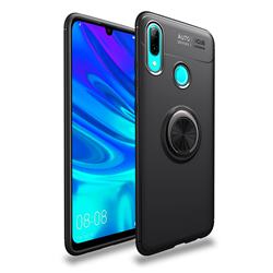 Auto Focus Invisible Ring Holder Soft Phone Case for Huawei P Smart (2019) - Black
