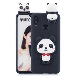 Red Bow Panda Soft 3D Climbing Doll Soft Case for Huawei P Smart (2019)