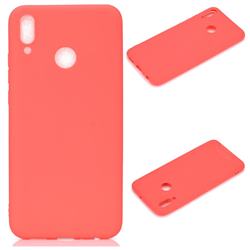 Candy Soft Silicone Protective Phone Case for Huawei P Smart (2019) - Red