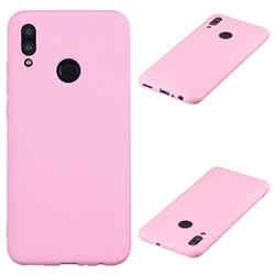 Candy Soft Silicone Protective Phone Case for Huawei P Smart (2019) - Dark Pink