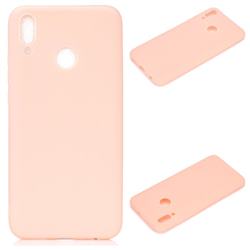 Candy Soft Silicone Protective Phone Case for Huawei P Smart (2019) - Light Pink