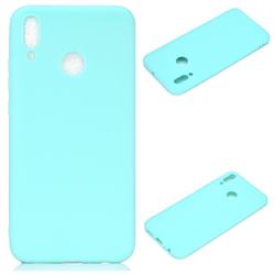 Candy Soft Silicone Protective Phone Case for Huawei P Smart (2019) - Light Blue