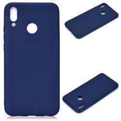 Candy Soft Silicone Protective Phone Case for Huawei P Smart (2019) - Dark Blue
