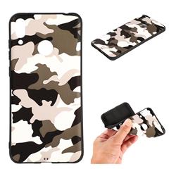 Camouflage Soft TPU Back Cover for Huawei P Smart (2019) - Black White