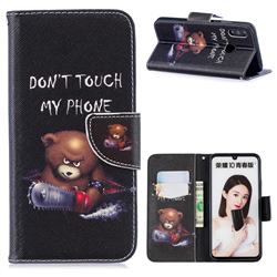Chainsaw Bear Leather Wallet Case for Huawei P Smart (2019)