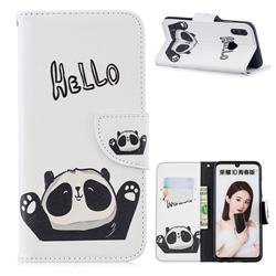 Hello Panda Leather Wallet Case for Huawei P Smart (2019)
