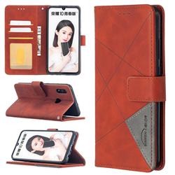 Binfen Color BF05 Prismatic Slim Wallet Flip Cover for Huawei P Smart (2019) - Brown