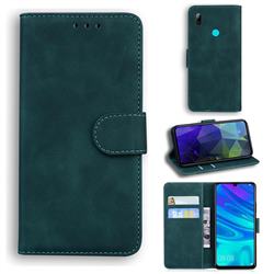 Retro Classic Skin Feel Leather Wallet Phone Case for Huawei P Smart (2019) - Green