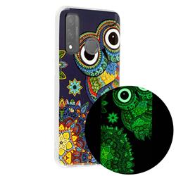 Tribe Owl Noctilucent Soft TPU Back Cover for Huawei P Smart (2020)