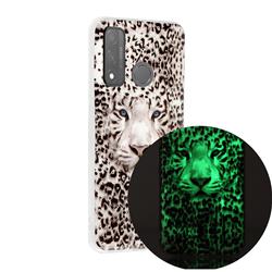 Leopard Tiger Noctilucent Soft TPU Back Cover for Huawei P Smart (2020)