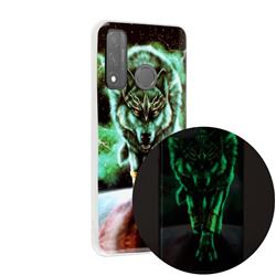 Wolf King Noctilucent Soft TPU Back Cover for Huawei P Smart (2020)