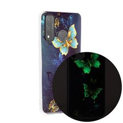 Golden Butterflies Noctilucent Soft TPU Back Cover for Huawei P Smart (2020)