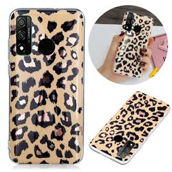 Leopard Galvanized Rose Gold Marble Phone Back Cover for Huawei P Smart (2020)