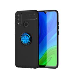 Auto Focus Invisible Ring Holder Soft Phone Case for Huawei P Smart (2020) - Black Blue