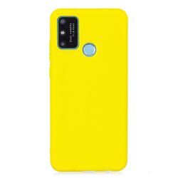 Candy Soft Silicone Protective Phone Case for Huawei P Smart (2020) - Yellow