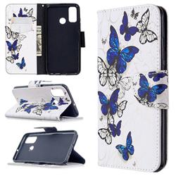 Flying Butterflies Leather Wallet Case for Huawei P Smart (2020)