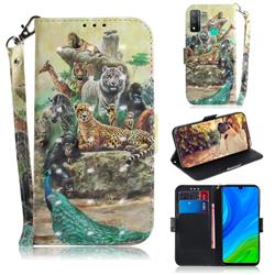 Beast Zoo 3D Painted Leather Wallet Phone Case for Huawei P Smart (2020)