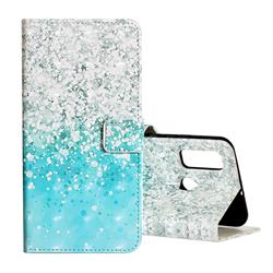 Sea Sand 3D Painted Leather Phone Wallet Case for Huawei P Smart (2020)