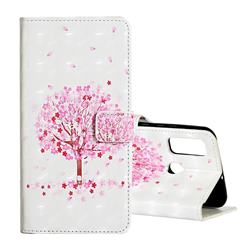 Sakura Flower Tree 3D Painted Leather Phone Wallet Case for Huawei P Smart (2020)