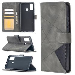 Binfen Color BF05 Prismatic Slim Wallet Flip Cover for Huawei P Smart (2020) - Gray