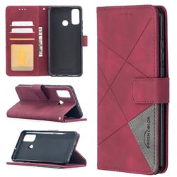 Binfen Color BF05 Prismatic Slim Wallet Flip Cover for Huawei P Smart (2020) - Red