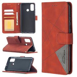 Binfen Color BF05 Prismatic Slim Wallet Flip Cover for Huawei P Smart (2020) - Brown