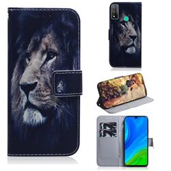 Lion Face PU Leather Wallet Case for Huawei P Smart (2020)