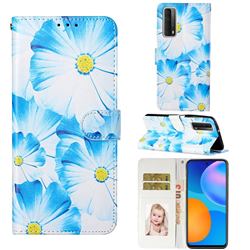 Orchid Flower PU Leather Wallet Case for Huawei P smart 2021 / Y7a