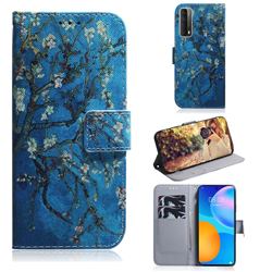Apricot Tree PU Leather Wallet Case for Huawei P smart 2021 / Y7a