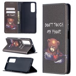 Chainsaw Bear Slim Magnetic Attraction Wallet Flip Cover for Huawei P smart 2021 / Y7a