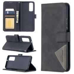 Binfen Color BF05 Prismatic Slim Wallet Flip Cover for Huawei P smart 2021 / Y7a - Black