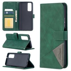 Binfen Color BF05 Prismatic Slim Wallet Flip Cover for Huawei P smart 2021 / Y7a - Green