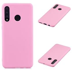 Candy Soft Silicone Protective Phone Case for Huawei P Smart+ (2019) - Dark Pink