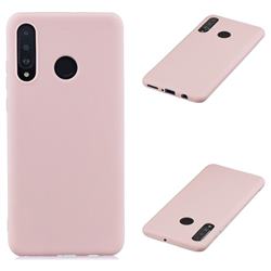 Candy Soft Silicone Protective Phone Case for Huawei P Smart+ (2019) - Light Pink