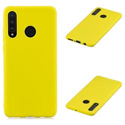 Candy Soft Silicone Protective Phone Case for Huawei P Smart+ (2019) - Yellow