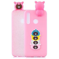 Expression Bear Soft 3D Climbing Doll Soft Case for Huawei P Smart+ (2019)